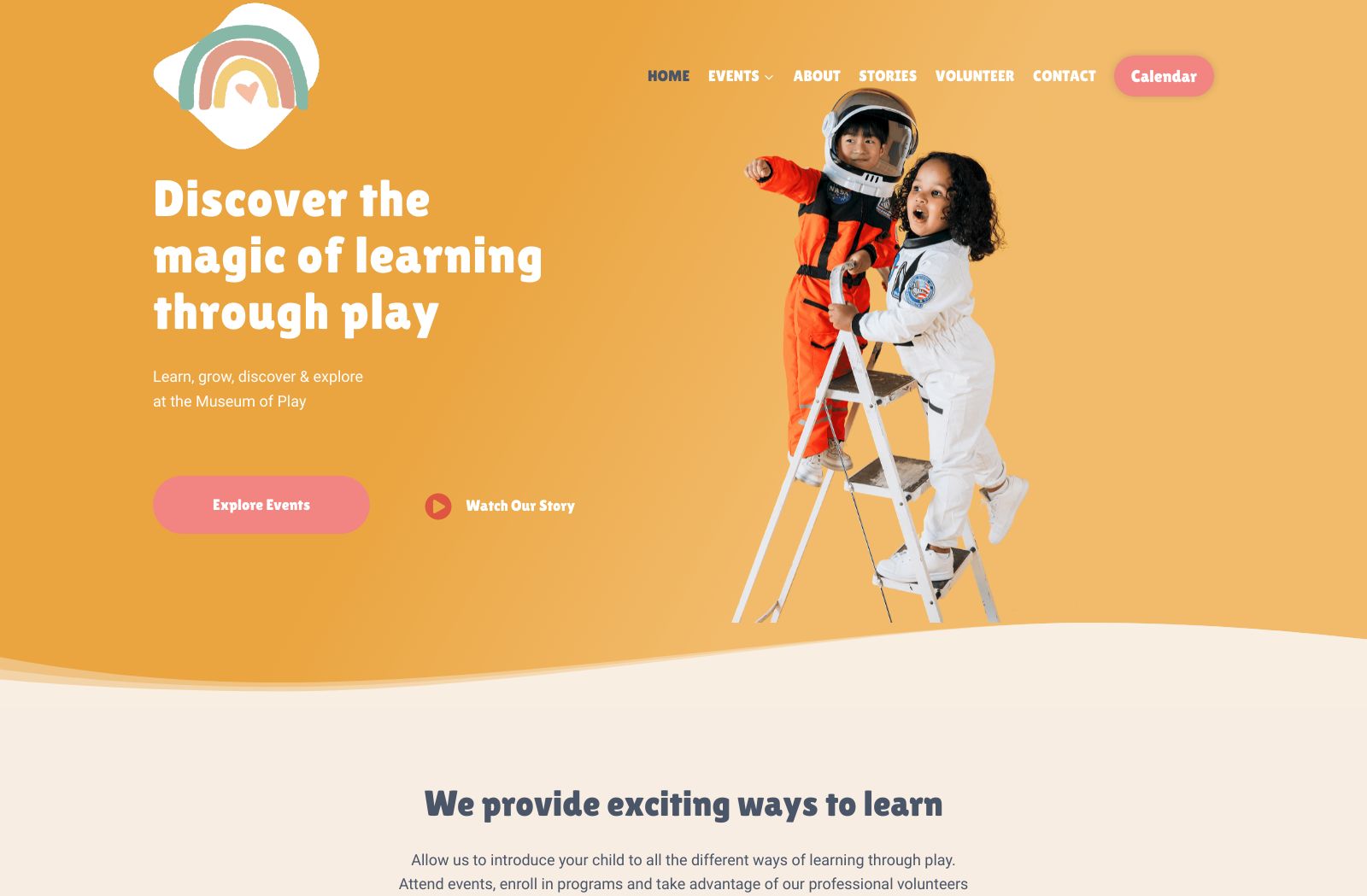 Preview of the Children Museum template