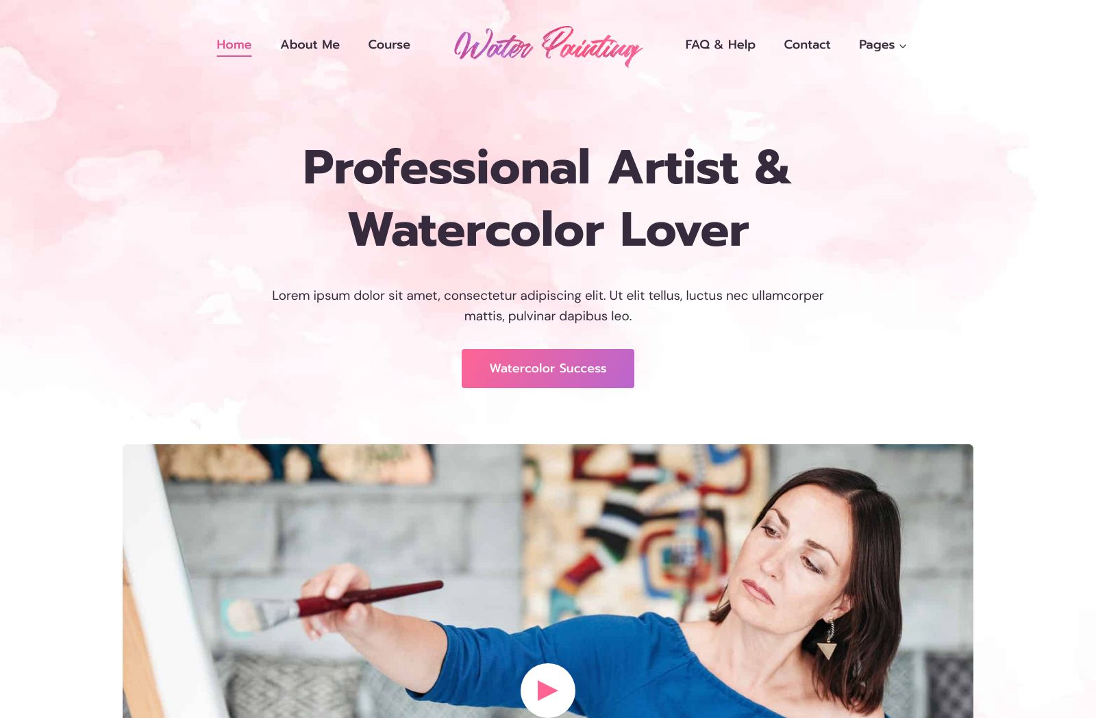 Preview of the Painting Course template