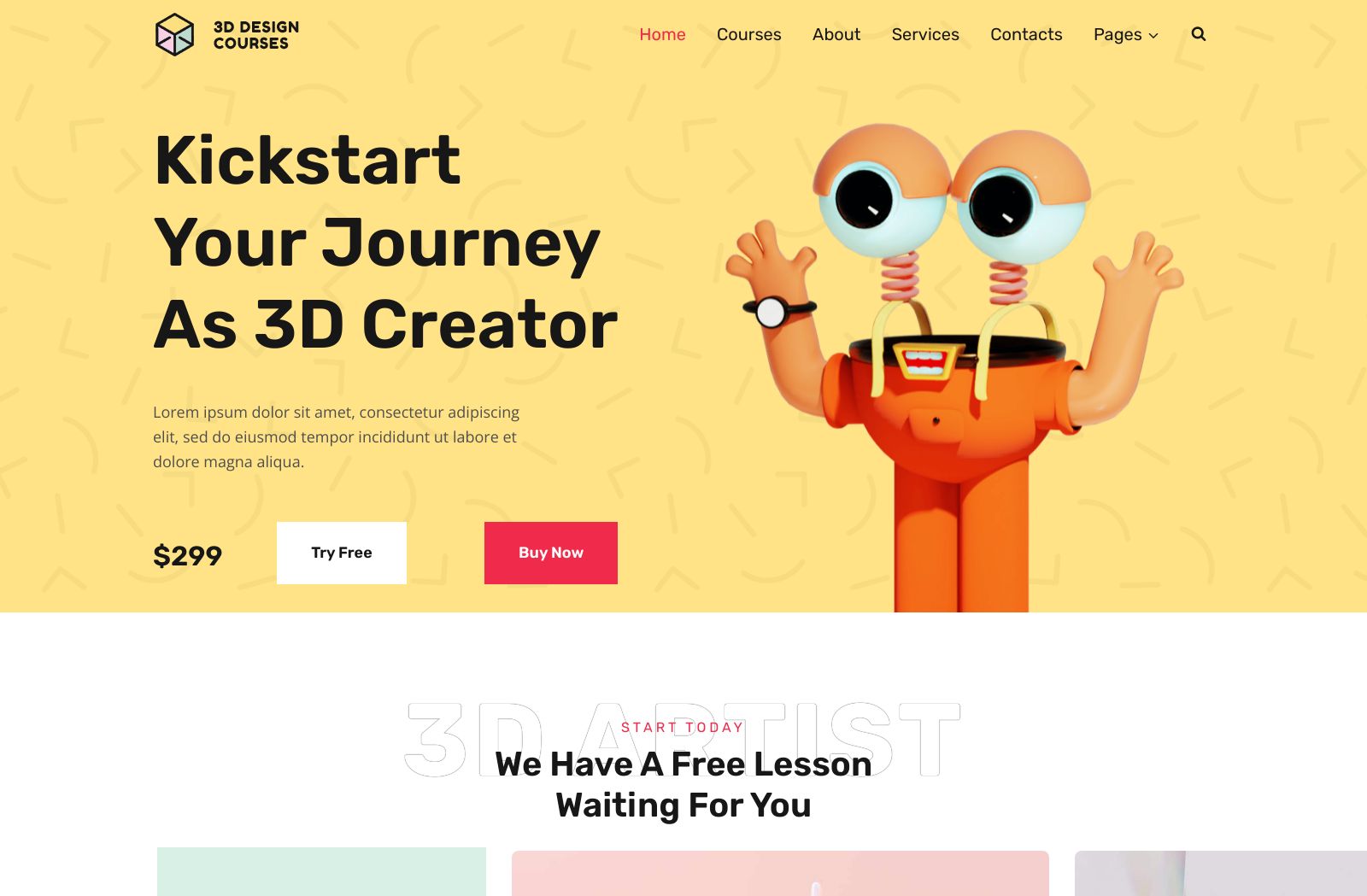 Preview of the Design Course template