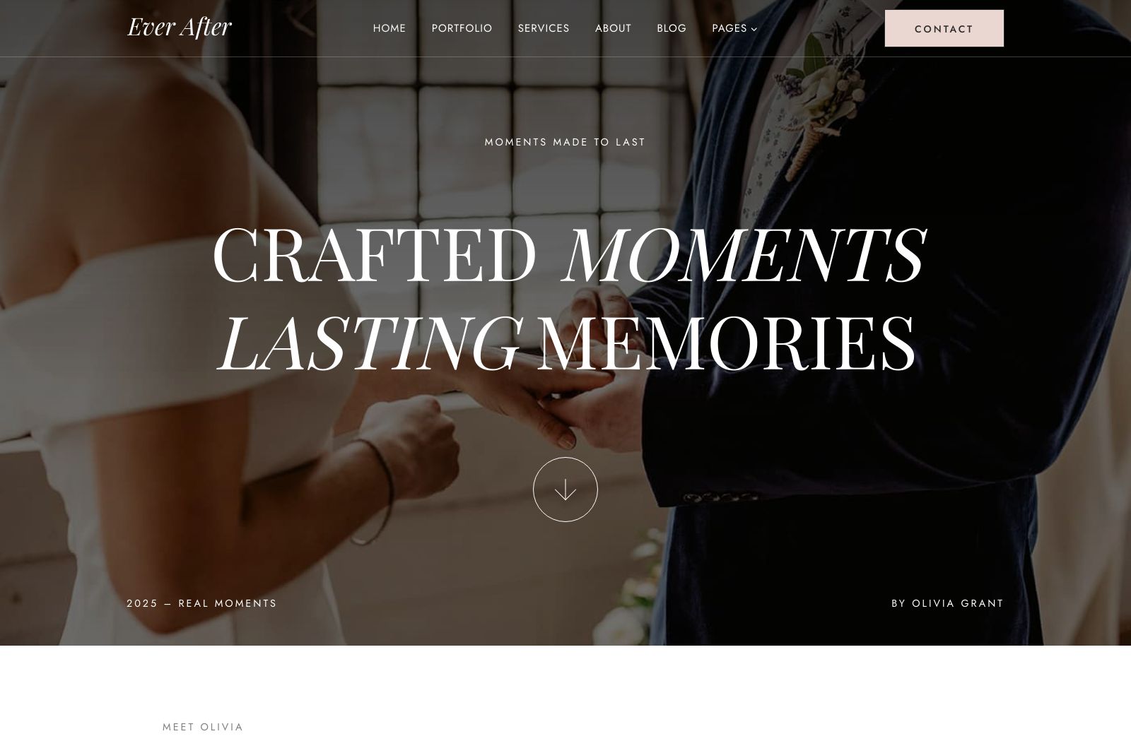 Preview of the Ever After template