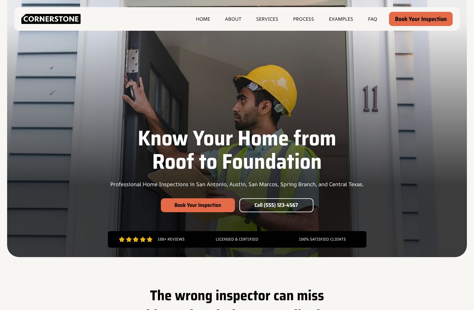 Preview of the Cornerstone template