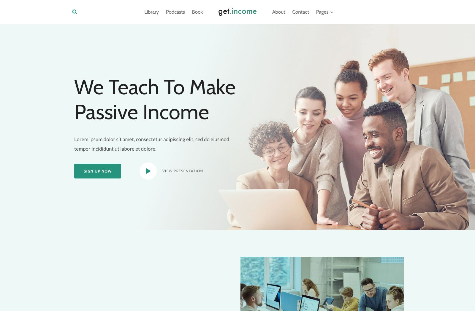 Preview of the Get.Income template